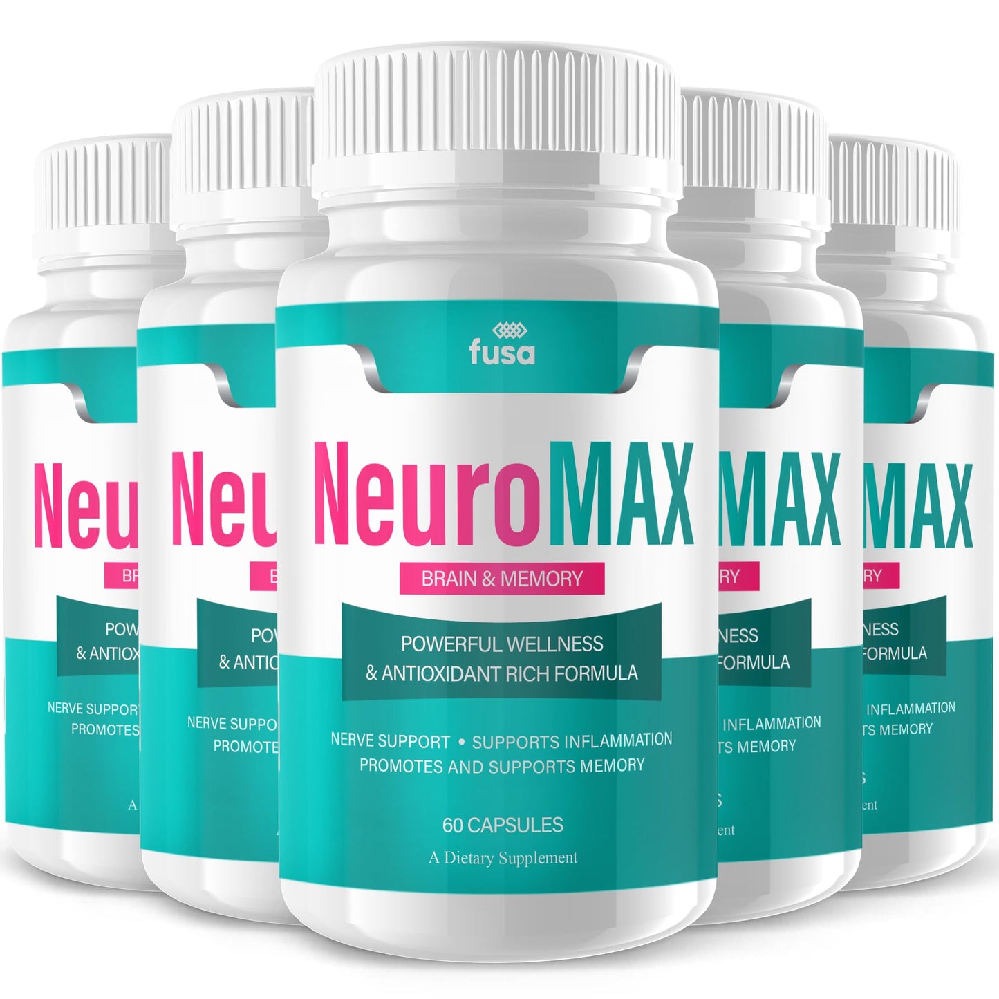 Cápsulas NeuroMax para cerebro y memoria paquete de 5