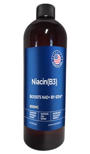 Cápsulas de niacina b3 nano siver en contenedor