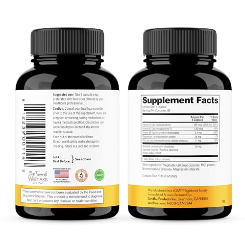 Cápsulas Sandhu con ingredientes naturales para vitalidad y energía