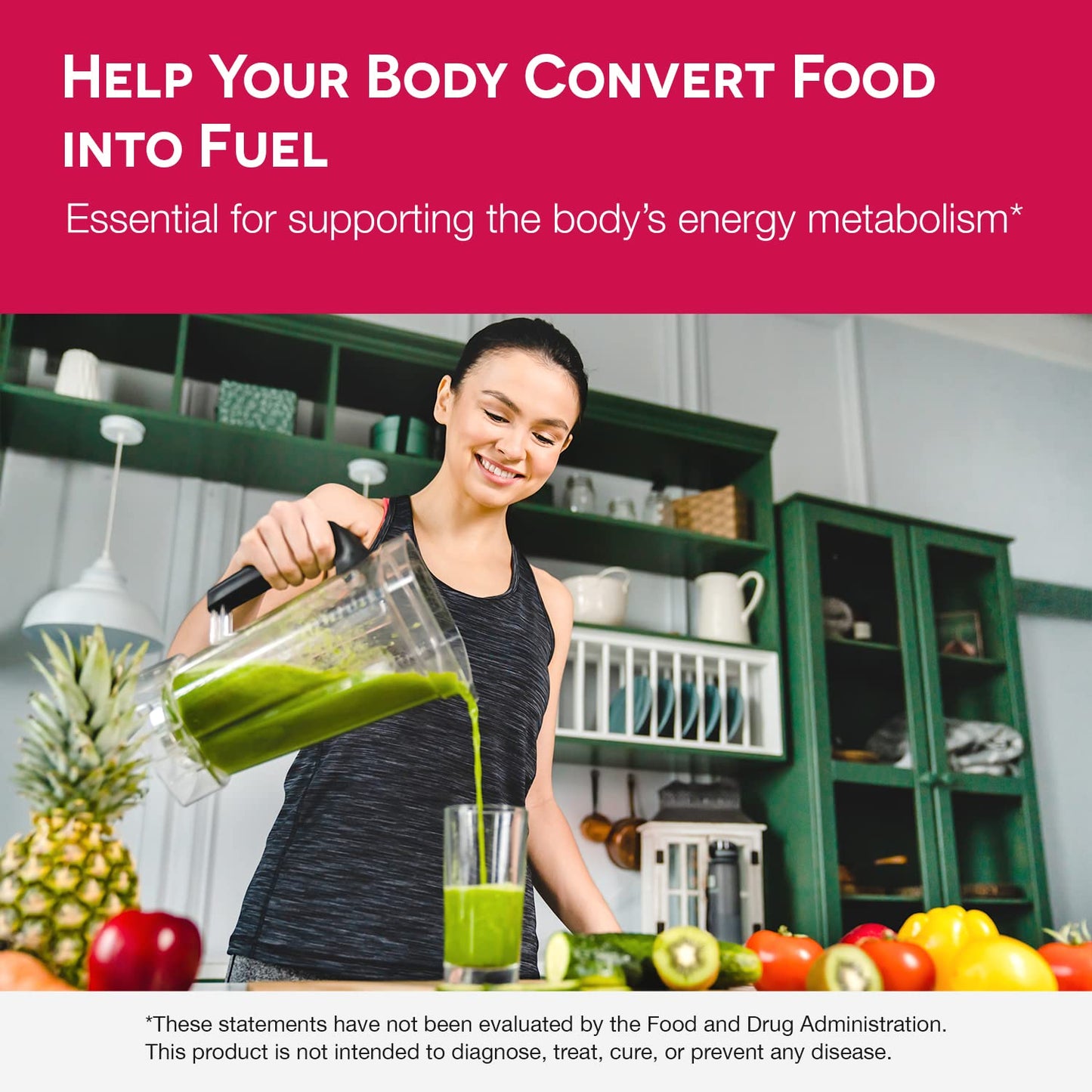 Cápsulas sin azúcar vitaminas b1 EZ Melts metabolism