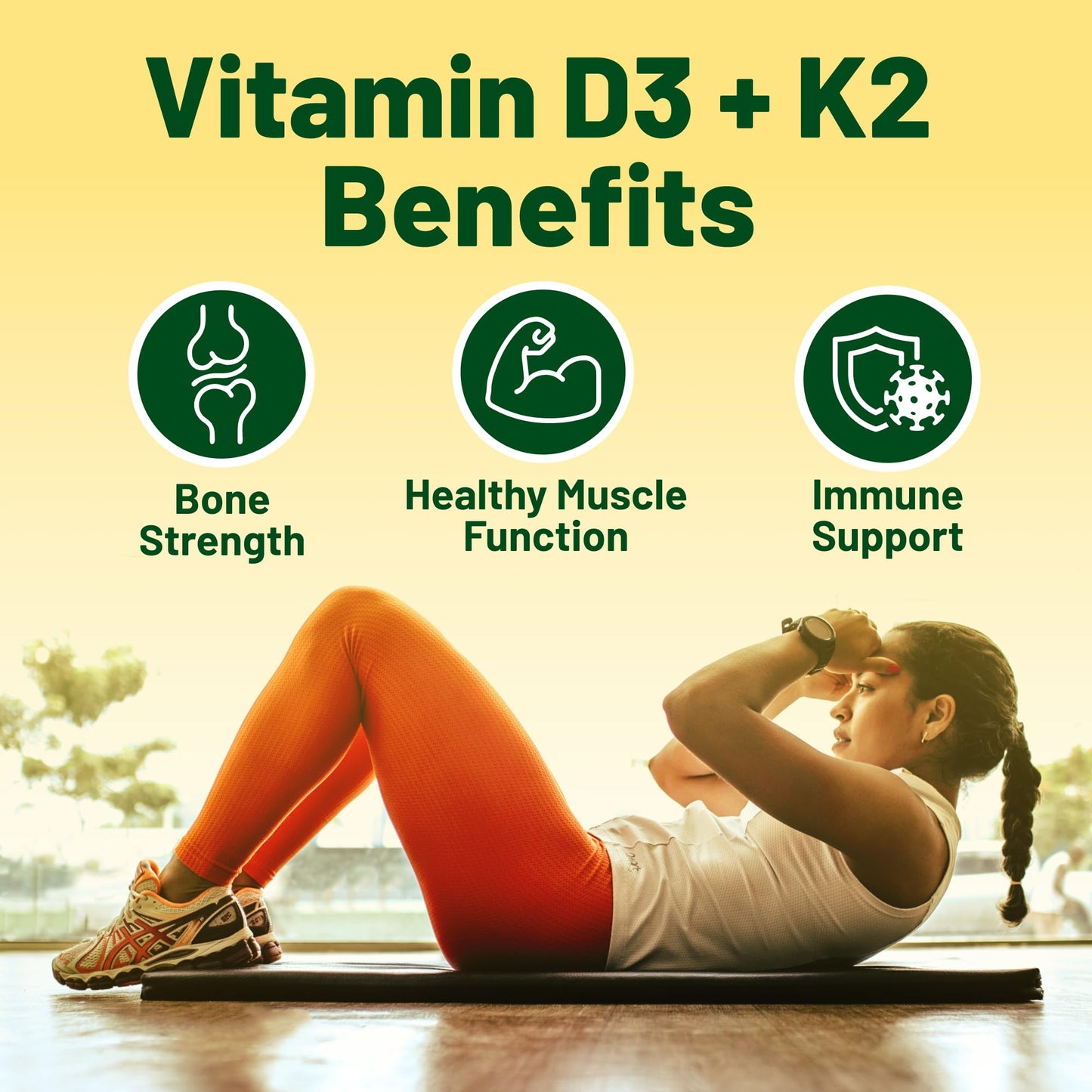Cápsulas suplemento mental y vitaminas D3+K2 paquete Vegan Vitality