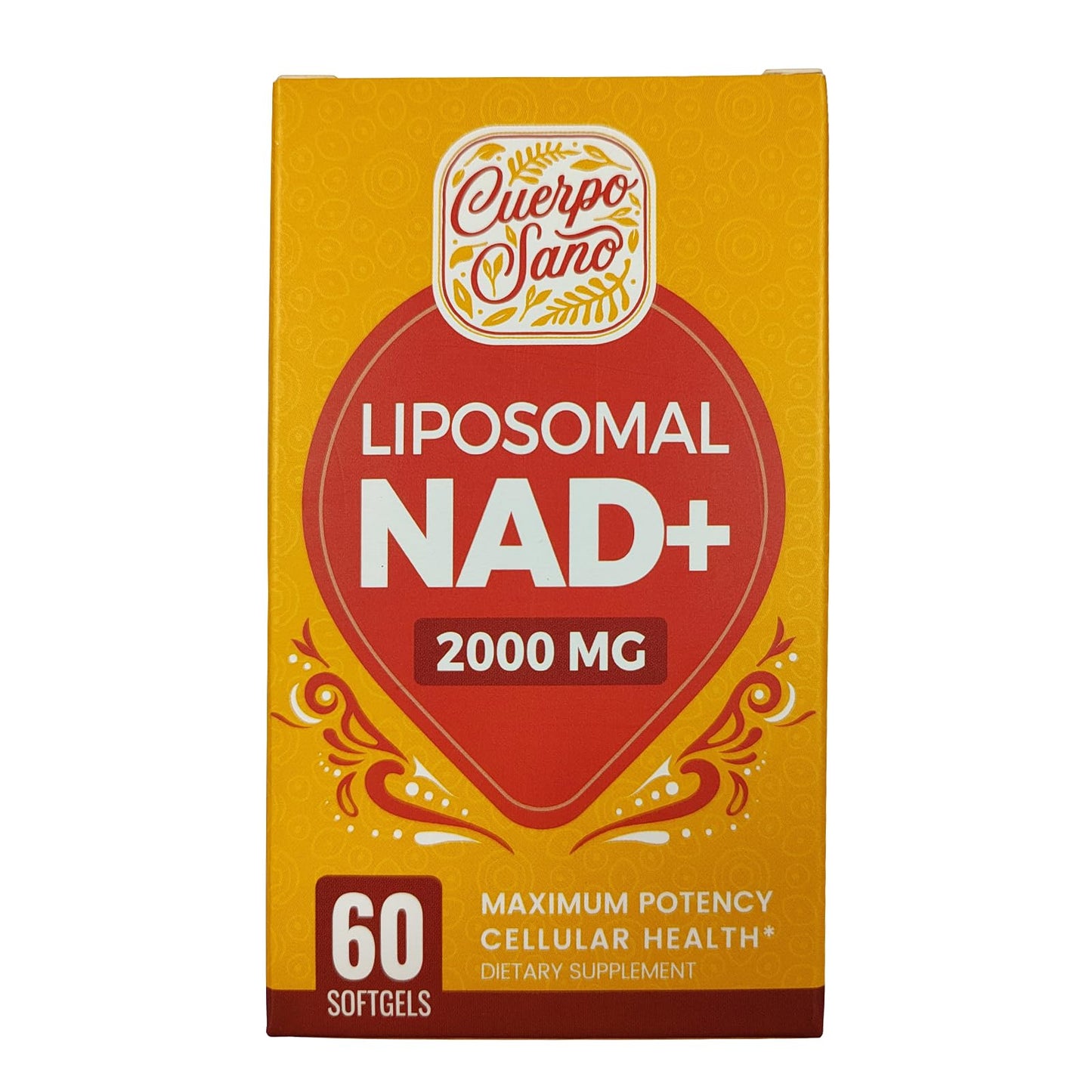 Cápsulas suplemento NAD+ 2000 mg Cuerpo Sano 600 unidades