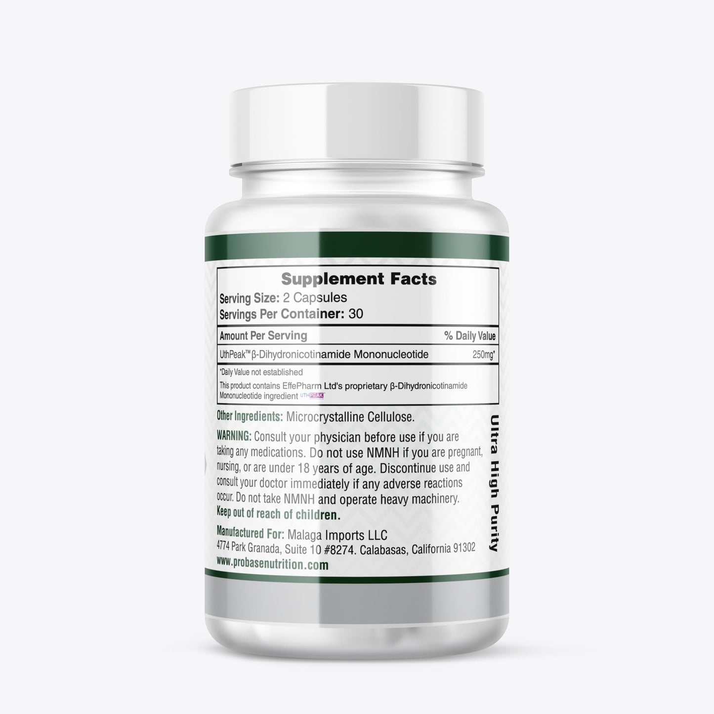 Cápsulas de suplemento NMNH para soporte cognitivo y energía