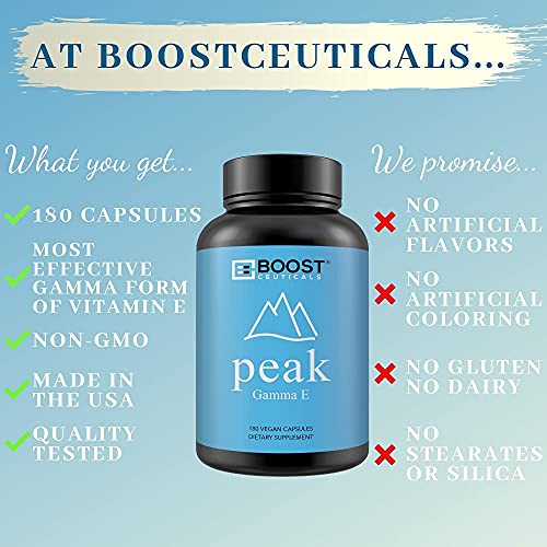Cápsulas veganas BoostCeuticals vitamina E 400 UI gamma E