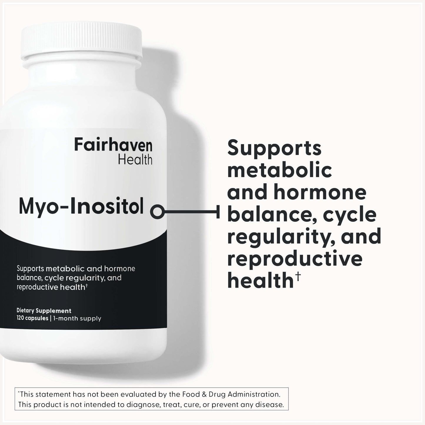 Cápsulas veganas mio-inositol Fairhaven Health