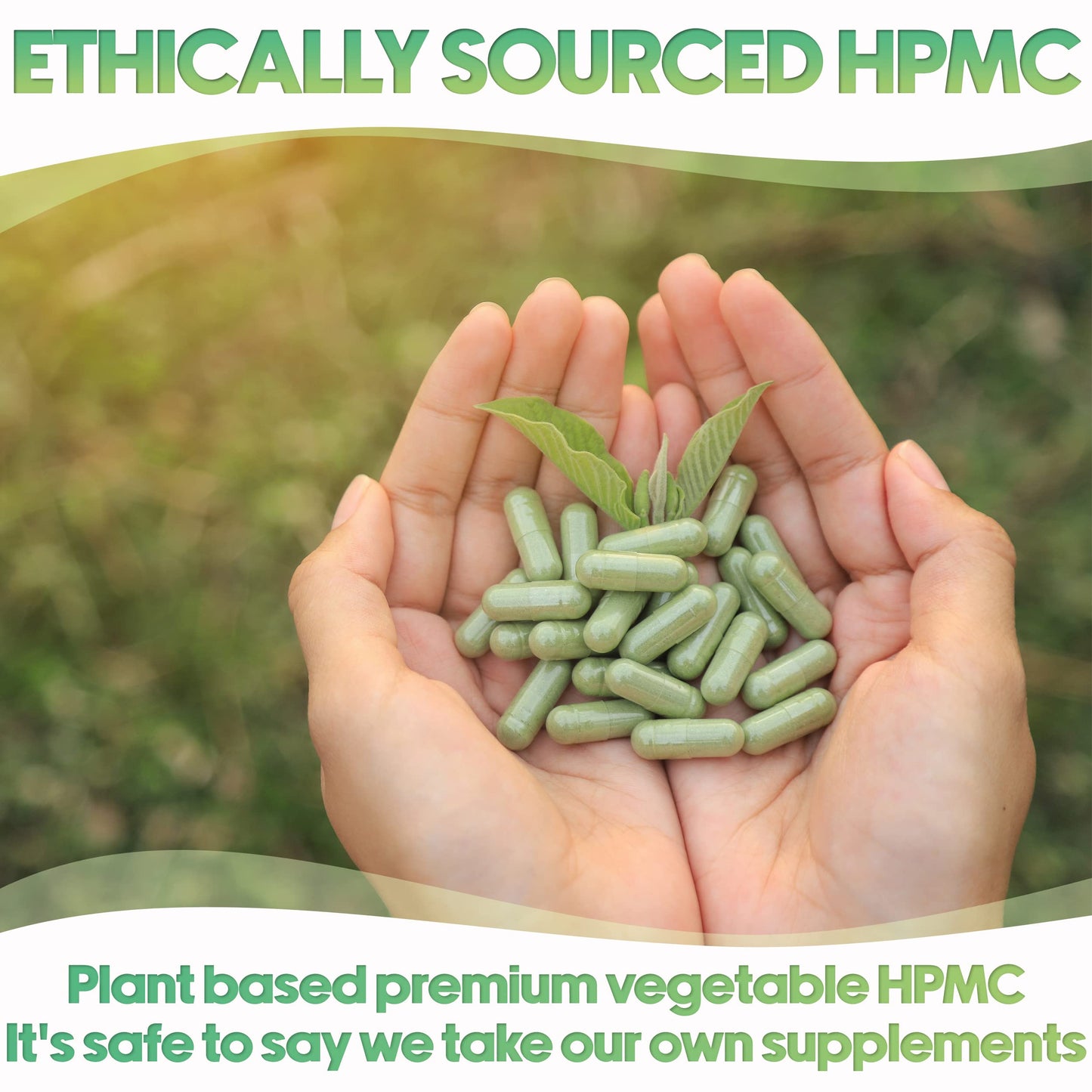 cápsulas veganas HPMC material a base de plantas