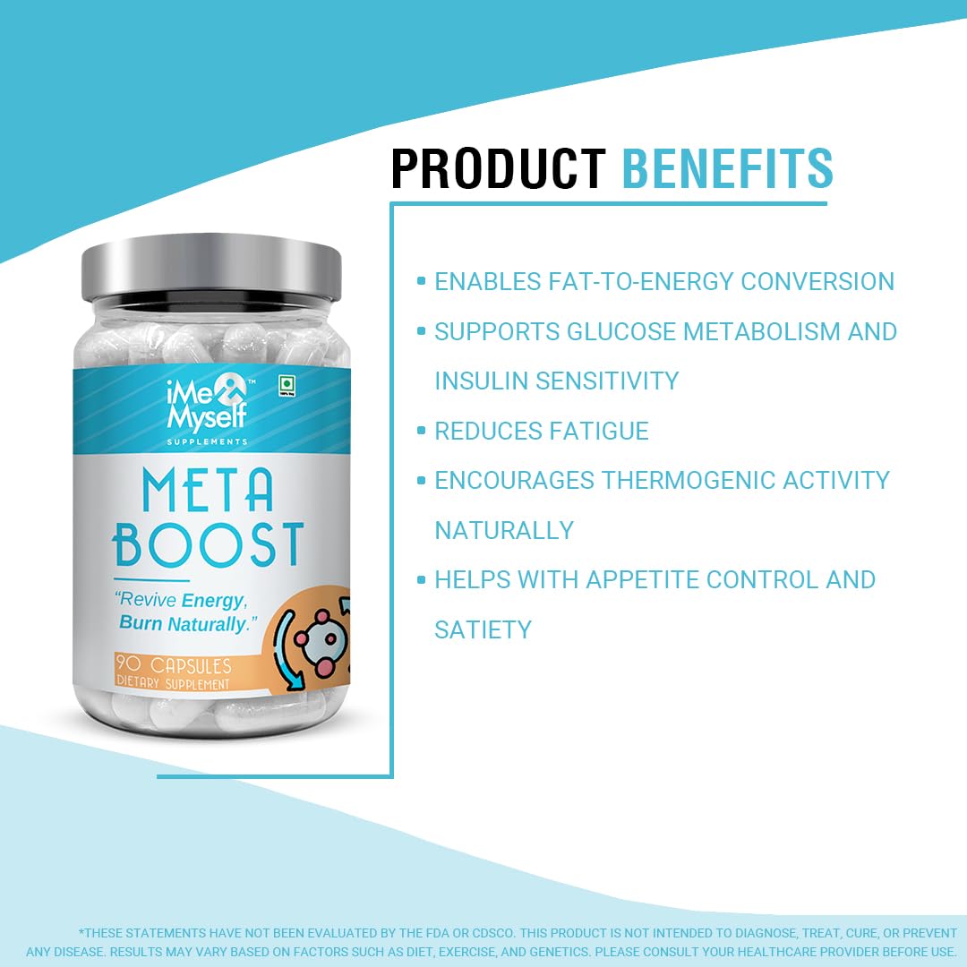 Capsulas veganas iMeMyself Meta Boost para rutina diaria