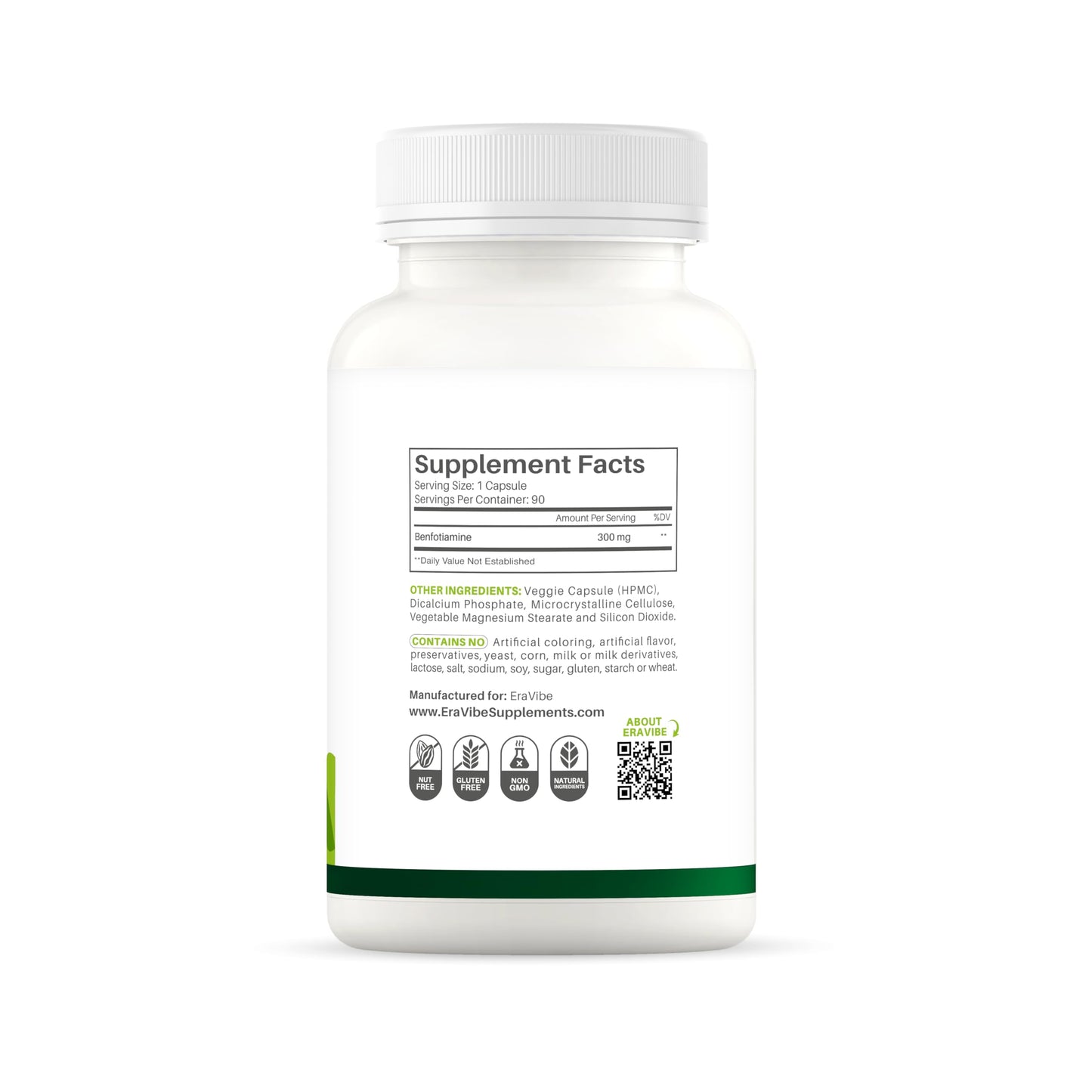 Cápsulas vegetales Benfotiamina ERAVIBE 300mg