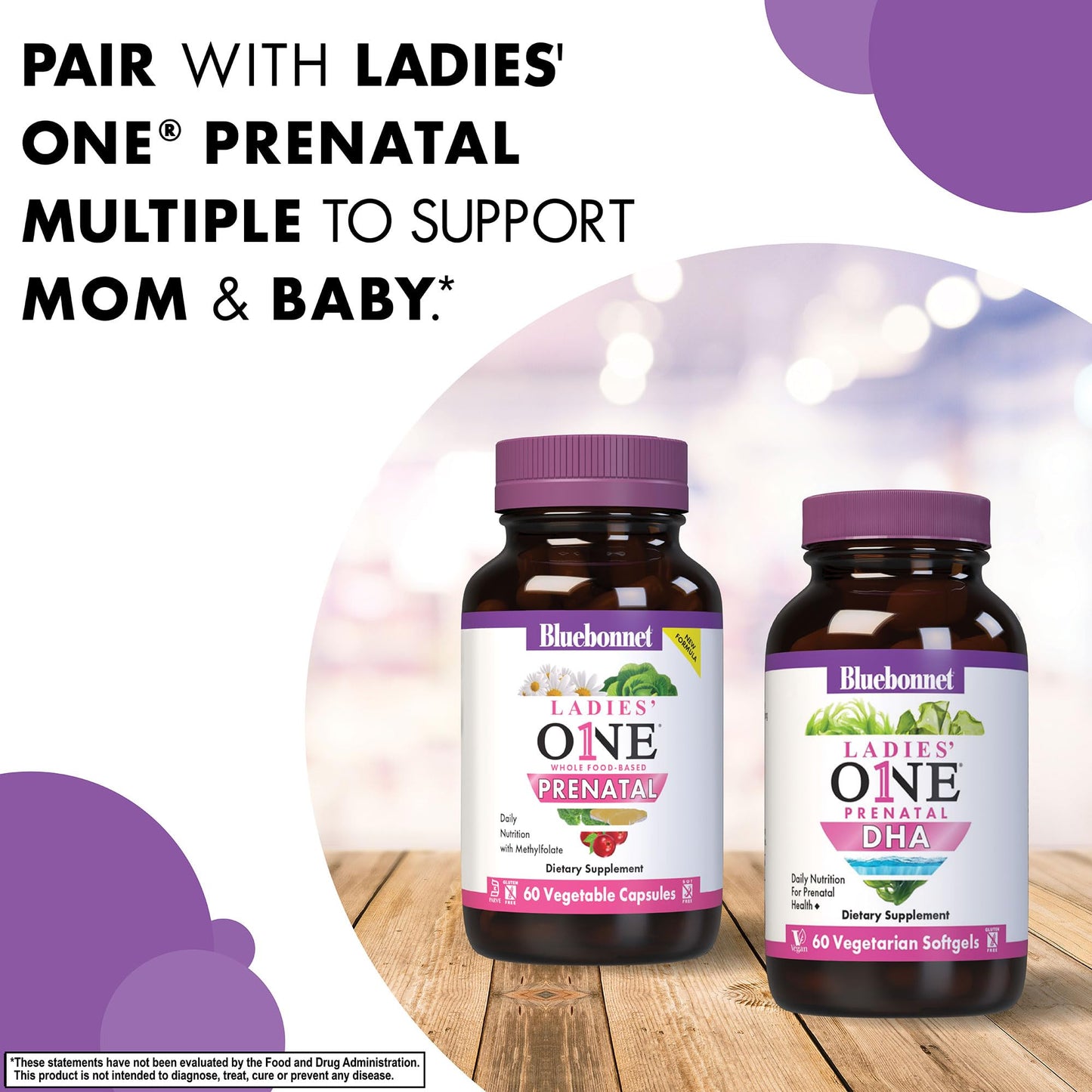 Cápsulas vegetales BlueBonnet Early Promise DHA prenatal