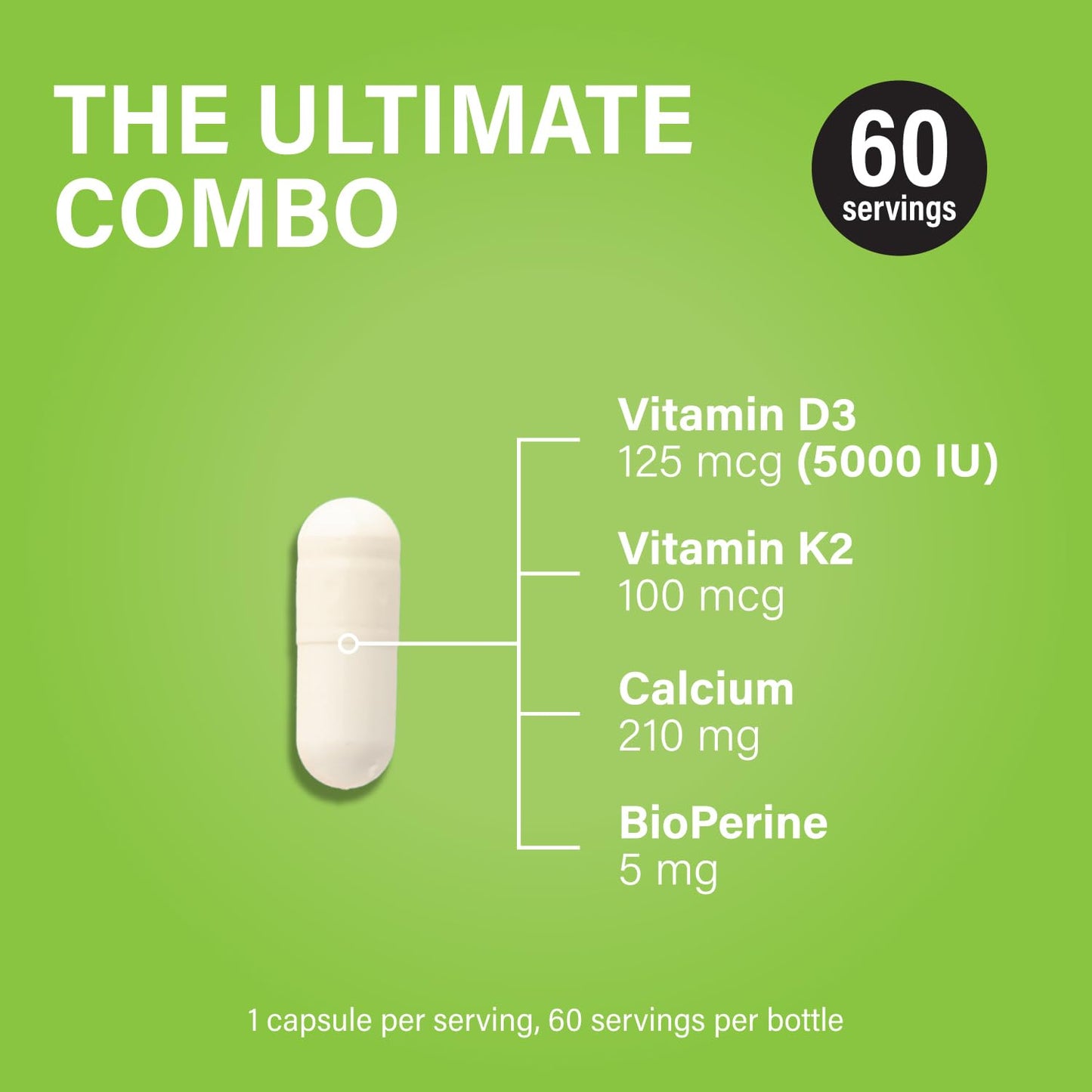 Cápsulas vegetales D3 K2 Noophoric sin gluten