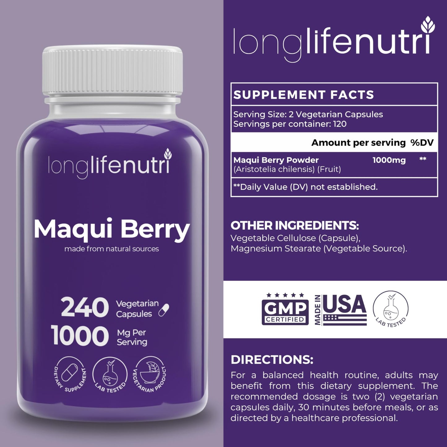 Cápsulas vegetales LongLifeNutri para salud ósea y circulación