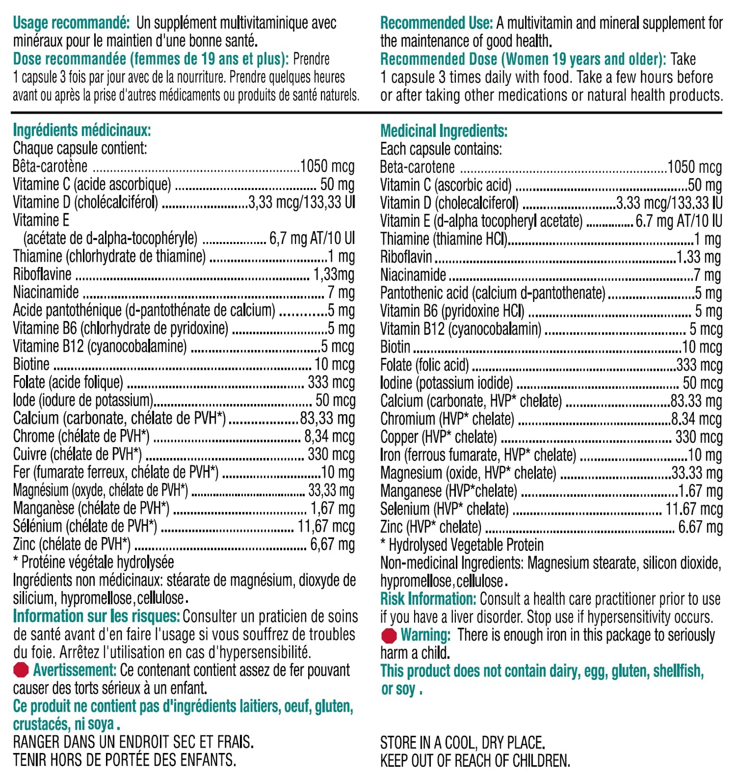 Cápsulas vegetales Quest Prenatal para embarazo saludable