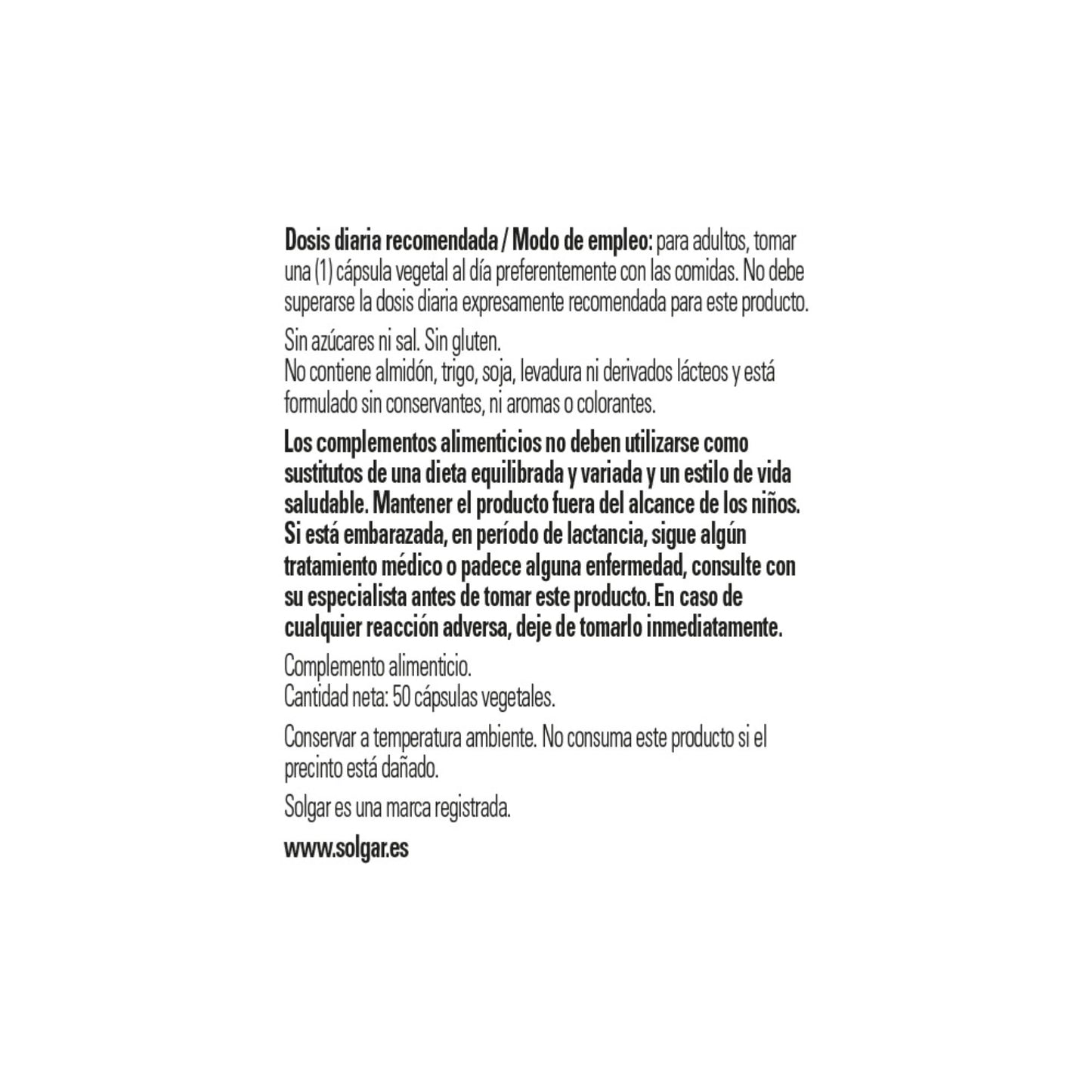 Cápsulas vegetales de vitamina D3 SOLGAR para salud ósea