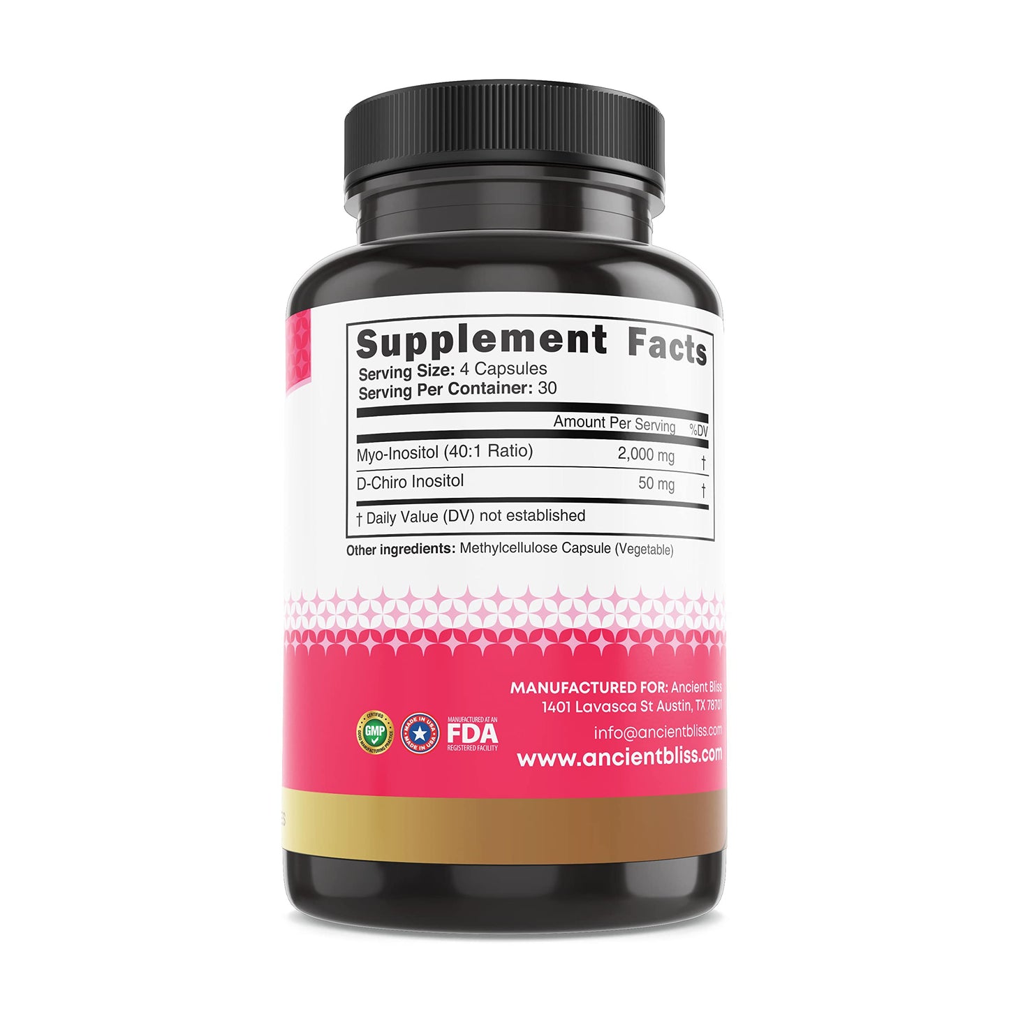 Capsulas vegetarianas Ancient Bliss para ciclo menstrual sano