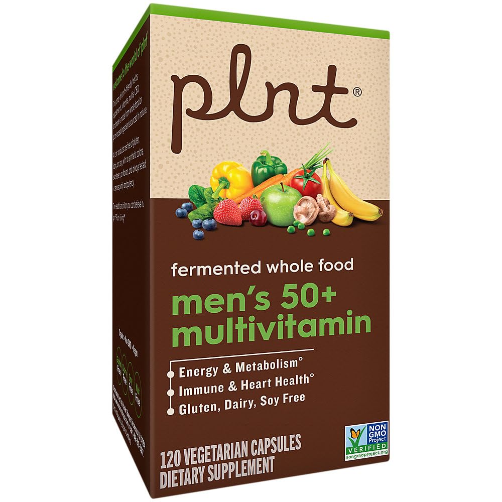 Capsulas vegetarianas multivitamínico fermentado para hombres mayores