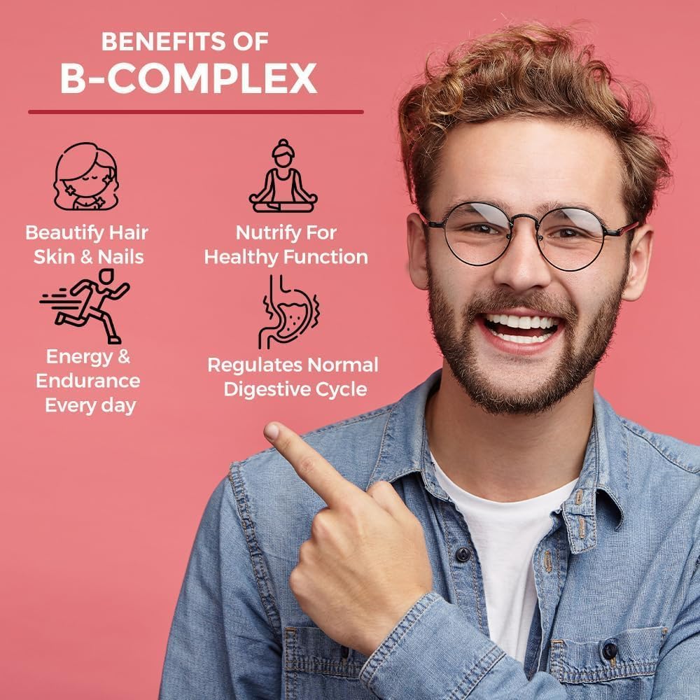 Cápsulas vegetarianas vitamina B para salud cerebral