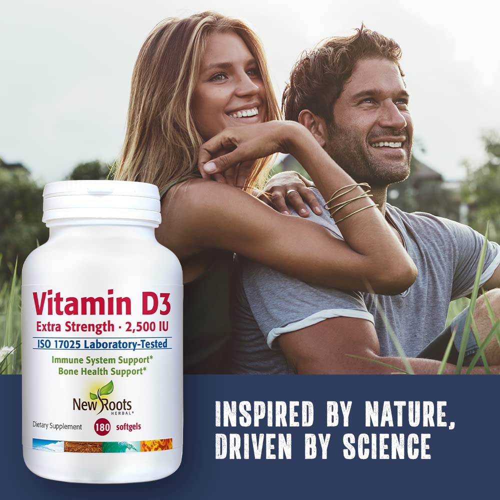 Cápsulas suaves Vitamin D3 NEW ROOTS HERBAL