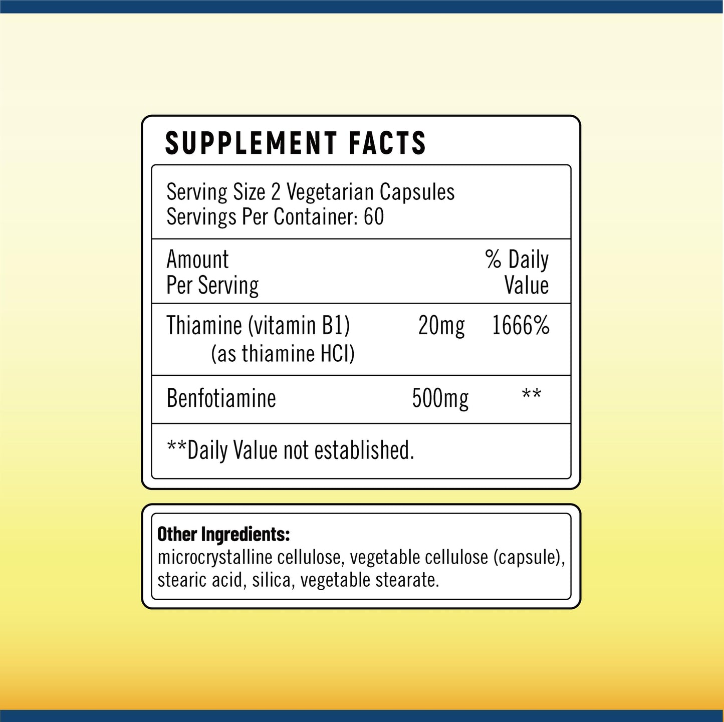 Cápsulas vitamina B1 sin gluten