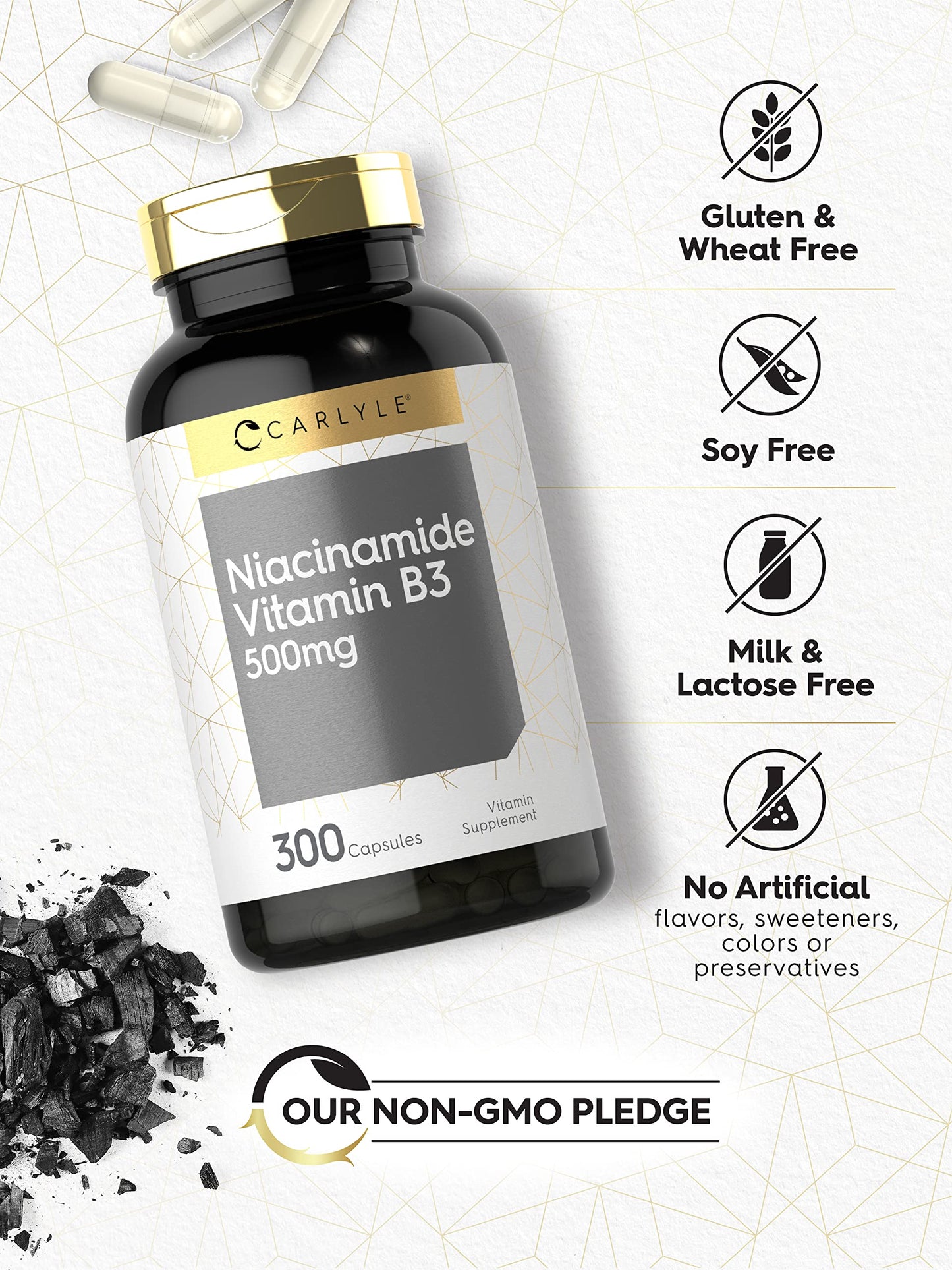 cápsulas vitamina b3 niacinamida Carlyle calidad