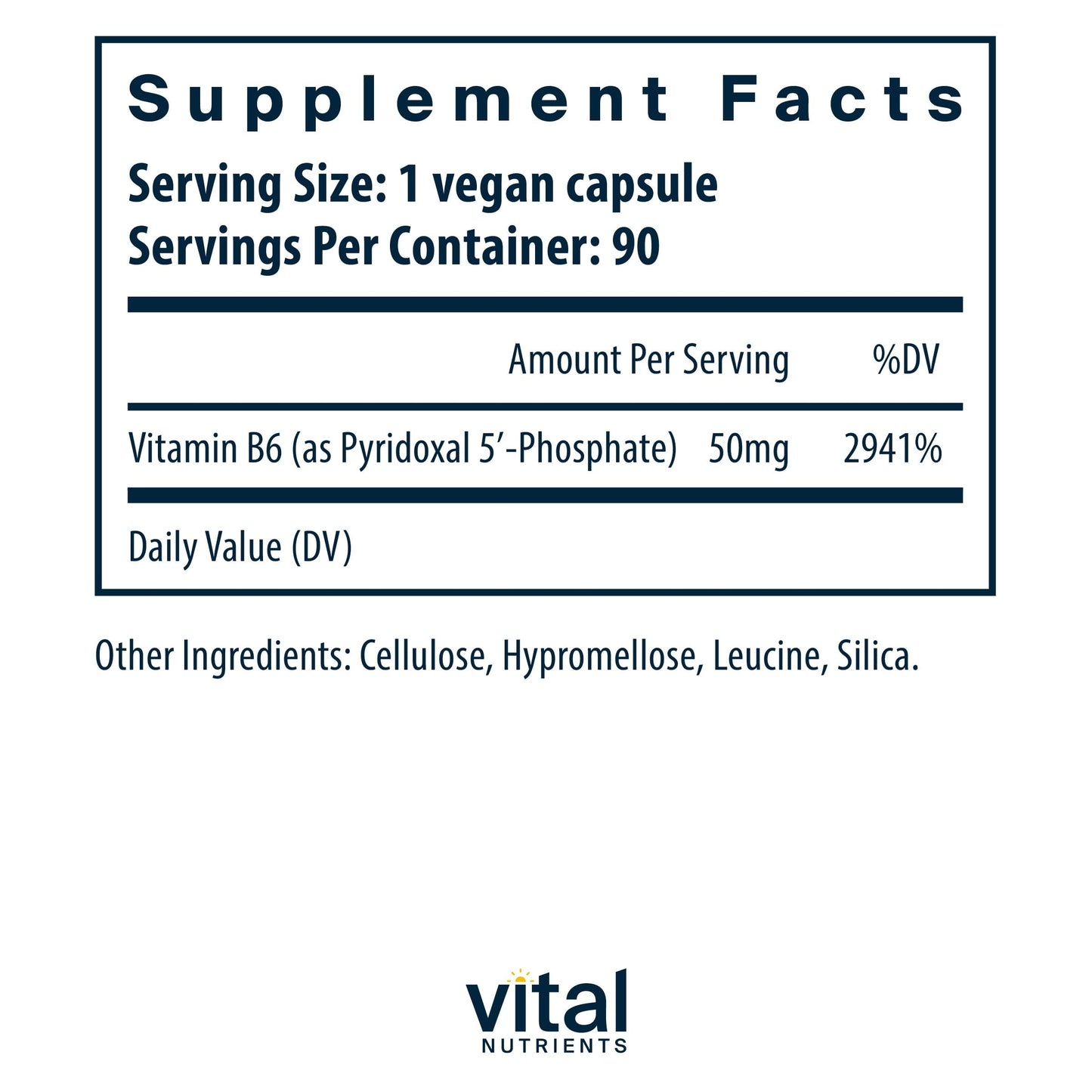 Cápsulas vitamina b6 para metabolismo y salud menstrual