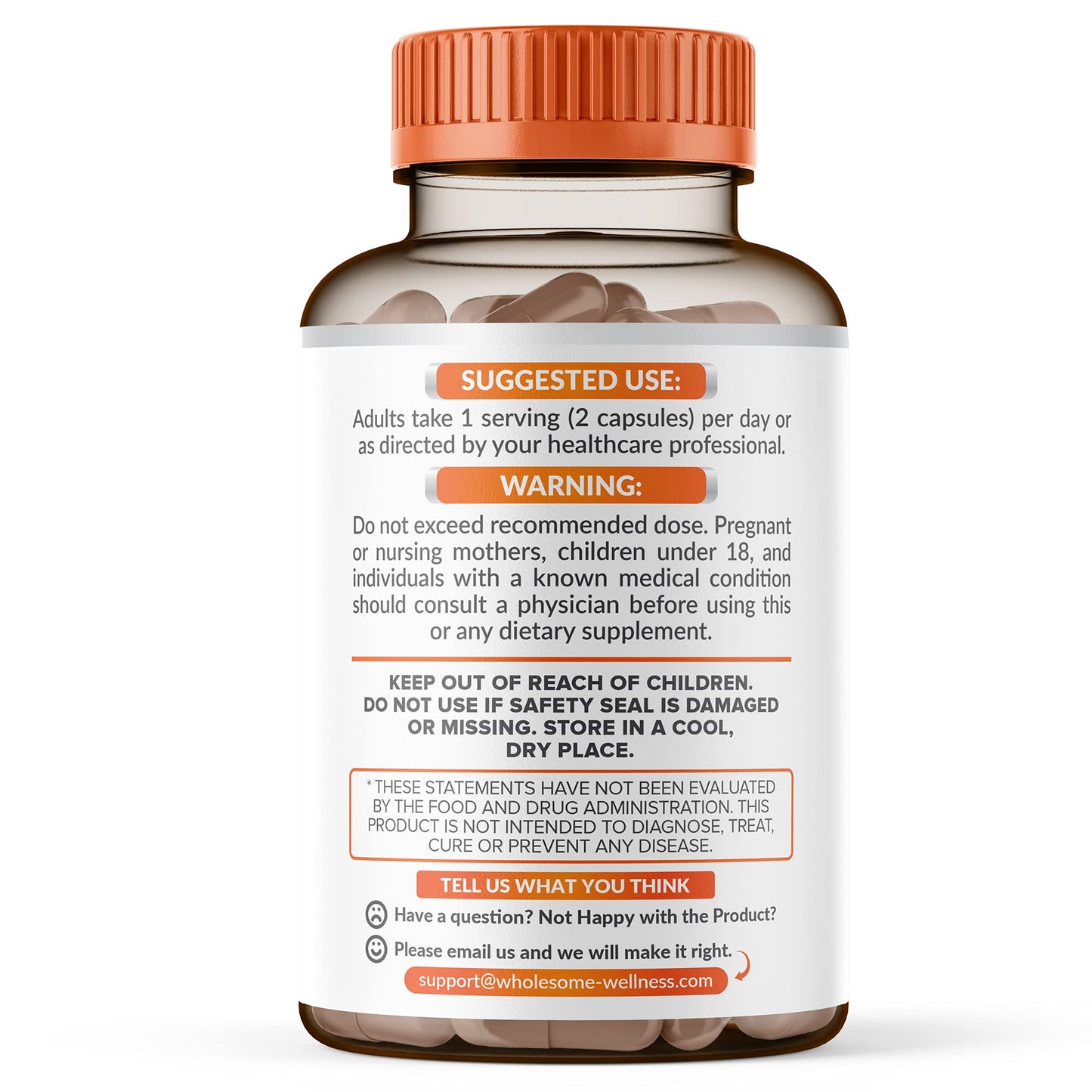 Cápsulas vitamina C liposomal para antioxidante Wholesome Wellness