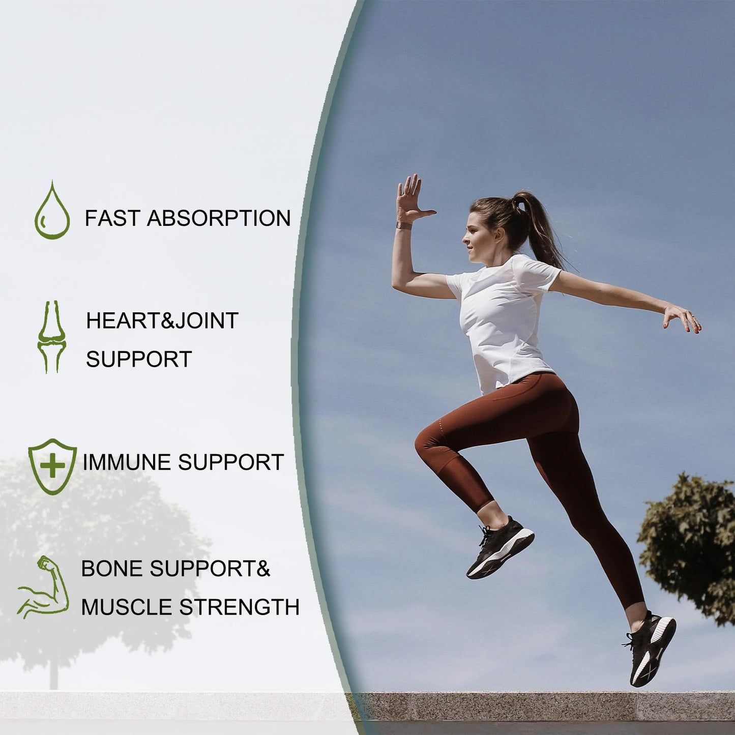 Cápsulas vitamina d3 k2 mk7 para salud ósea y cardíaca