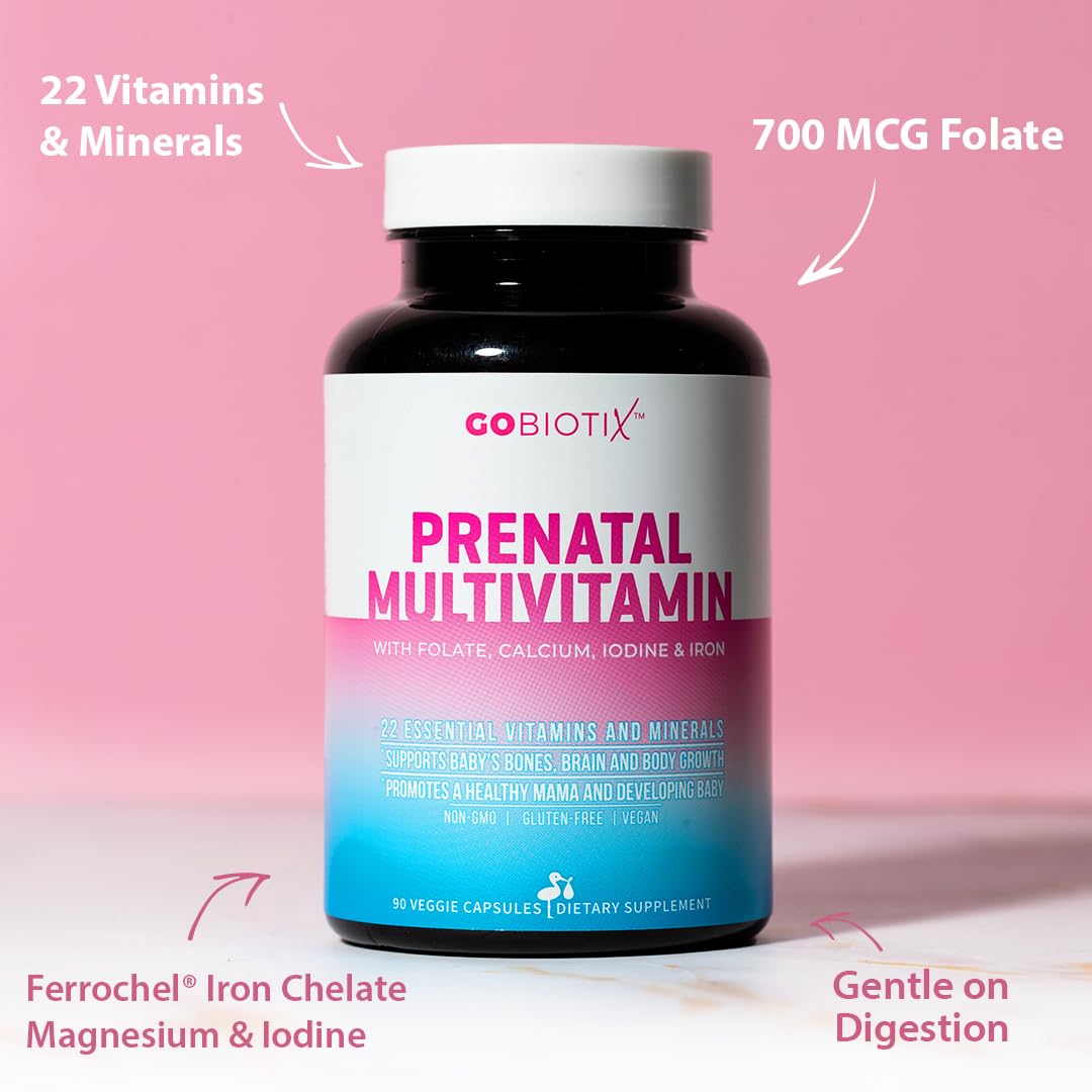 Cápsulas vitaminas prenatales GOBIOTIX