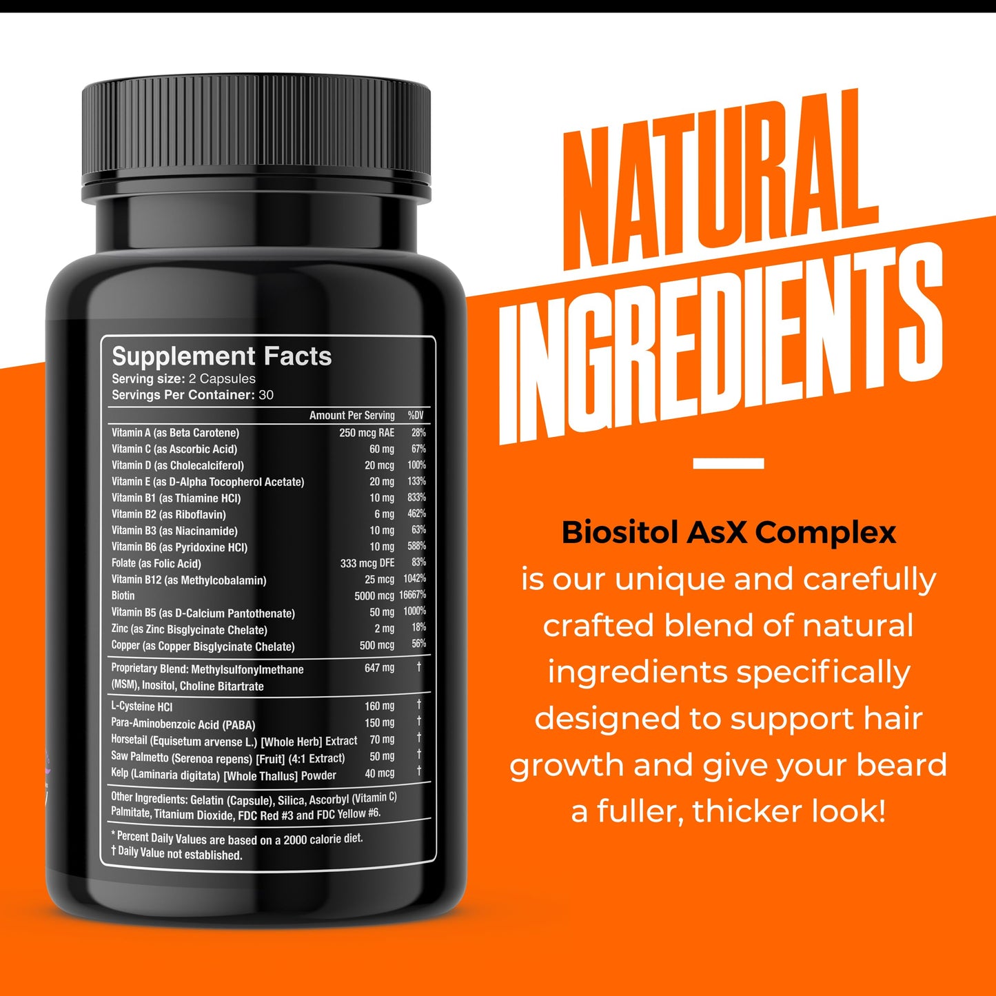 Cápsulas Wild Willies vitaminas para barba libre de irritación y picazón