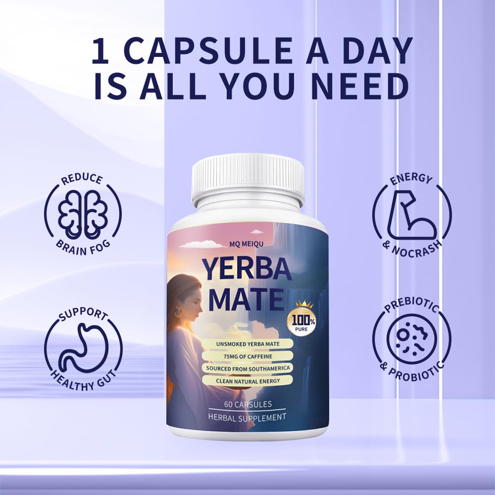 Cápsulas de Yerba Mate para energía natural