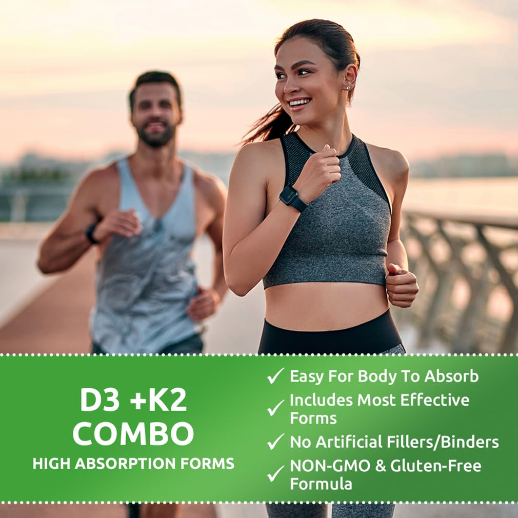Cápsulas suplementarias Zentastic D3 K2 y magnesio para salud