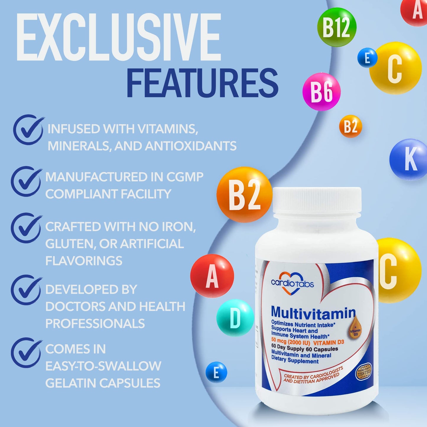 Cardiotabs Multivitamínico beneficios y características