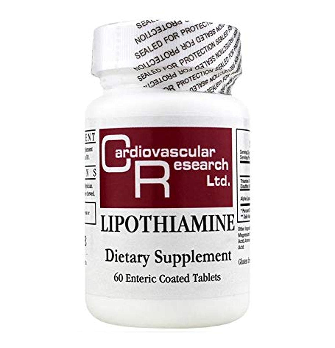 Cardiovascular Research lipothiamina cápsulas blancas frasco