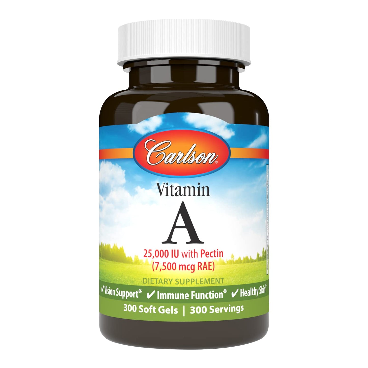 Carlson cápsulas blandas vitamina a 25000 ui con pectina caja