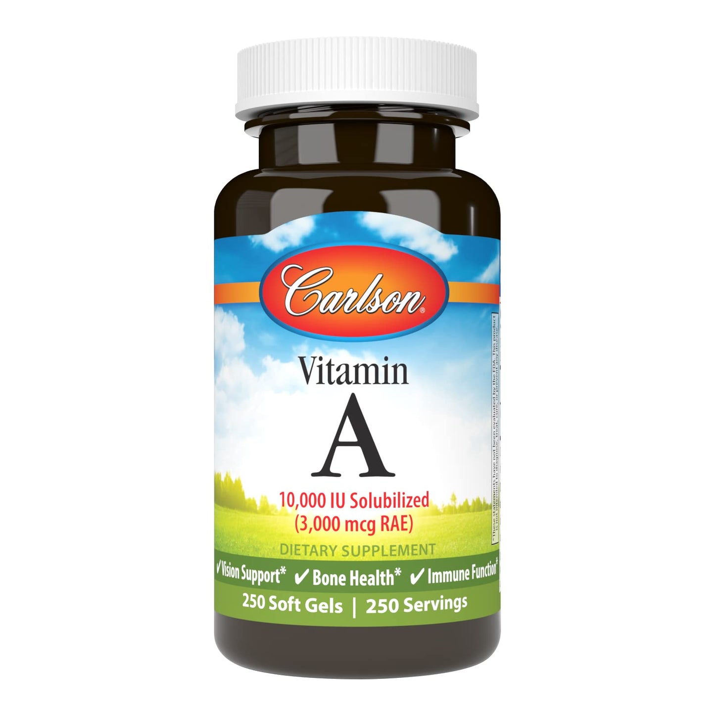 Carlson vitamina A cápsulas suaves 250 unidades