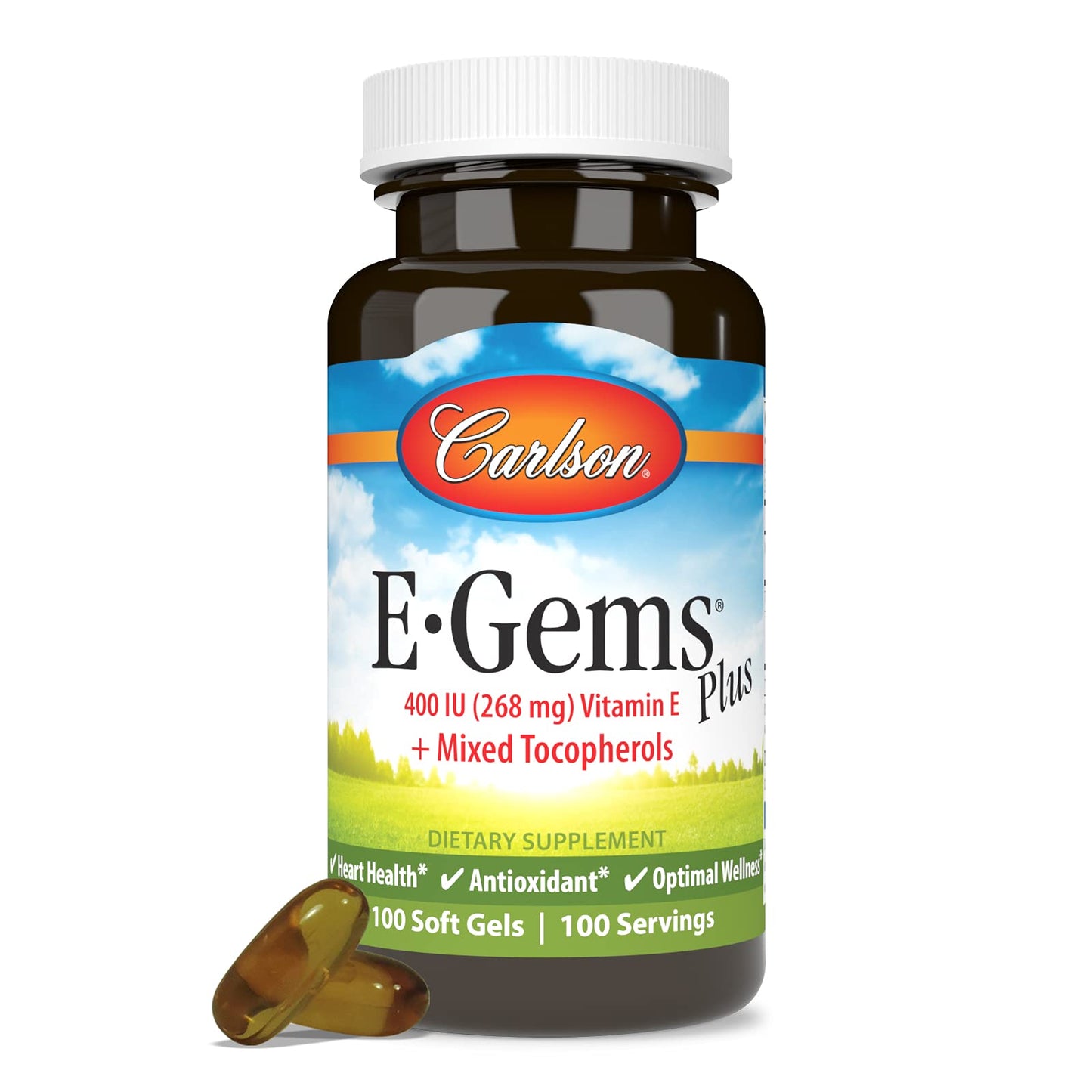 Carlson vitamina e cápsulas soft gels