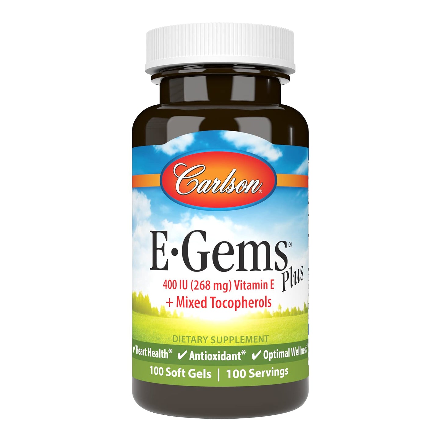 Carlson vitamina e e-gems plus 400 ui botella 100 soft gels
