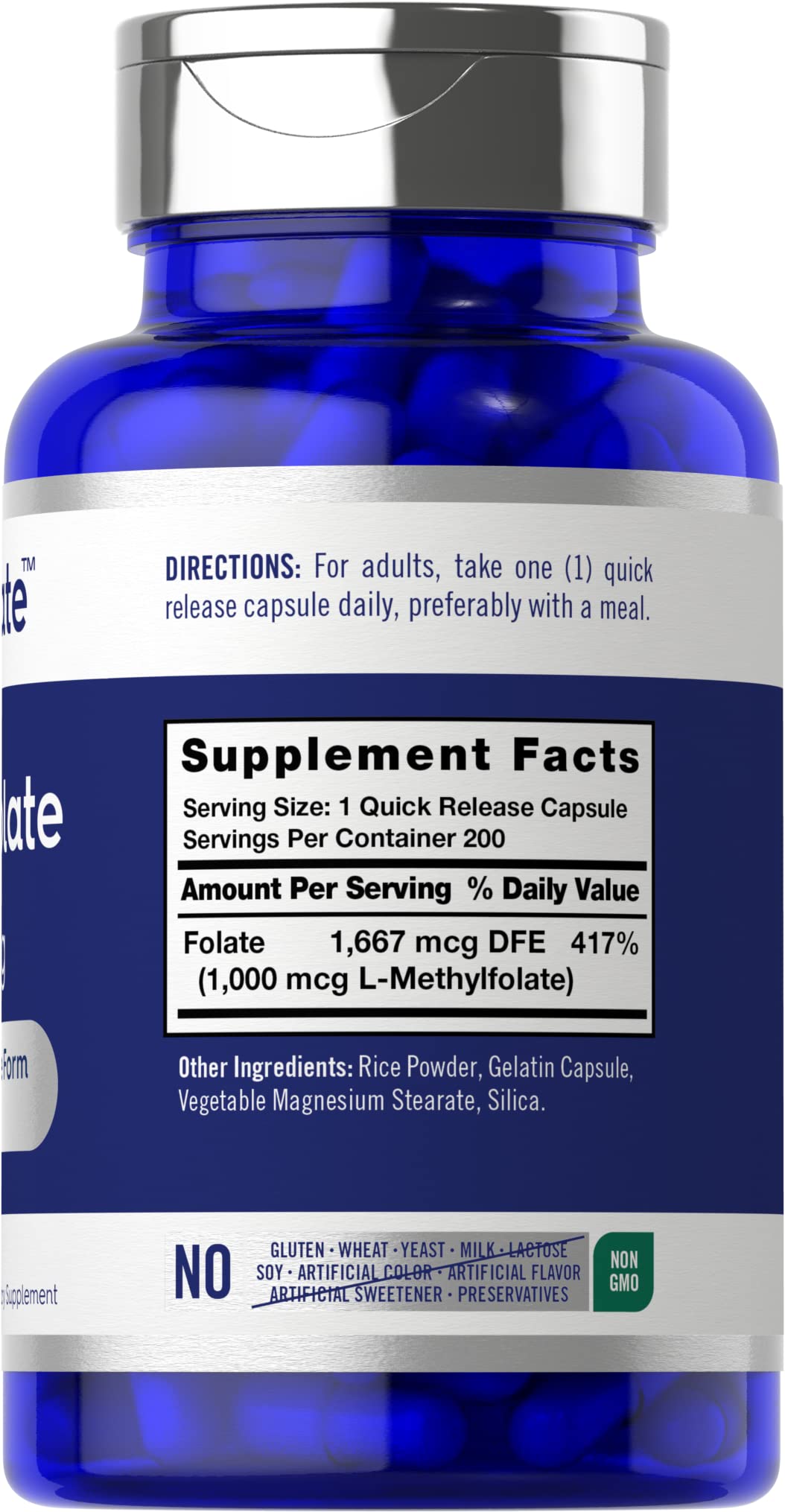 Carlyle cápsulas metilfolato 1000 mcg gran tamaño