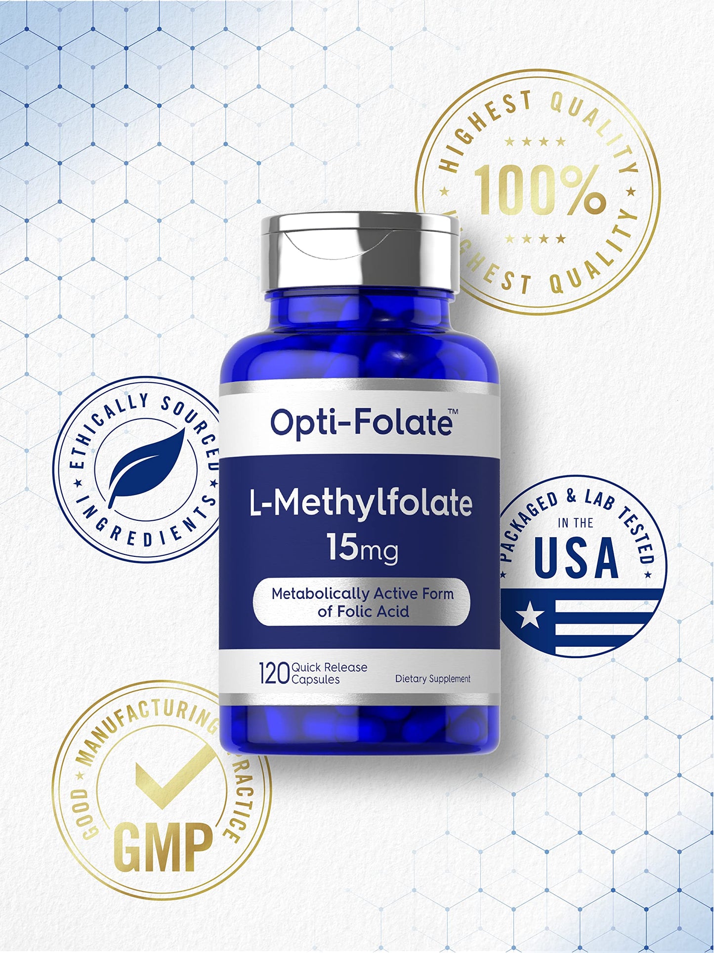 Carlyle suplemento salud metilfolato sin gluten