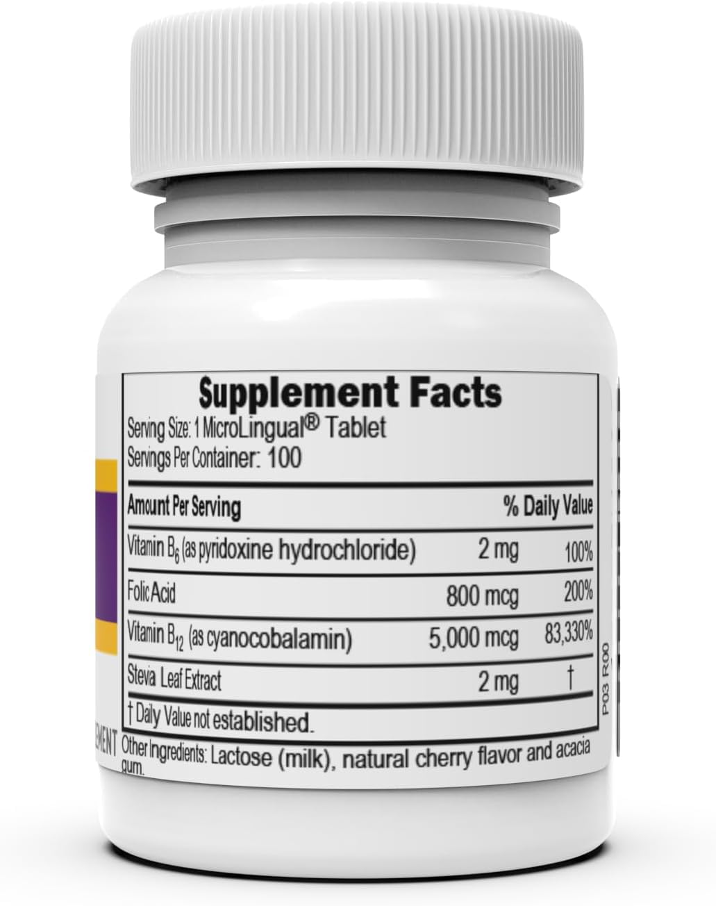 Cercana tabletas sublinguales vitamina B12 Superior Source