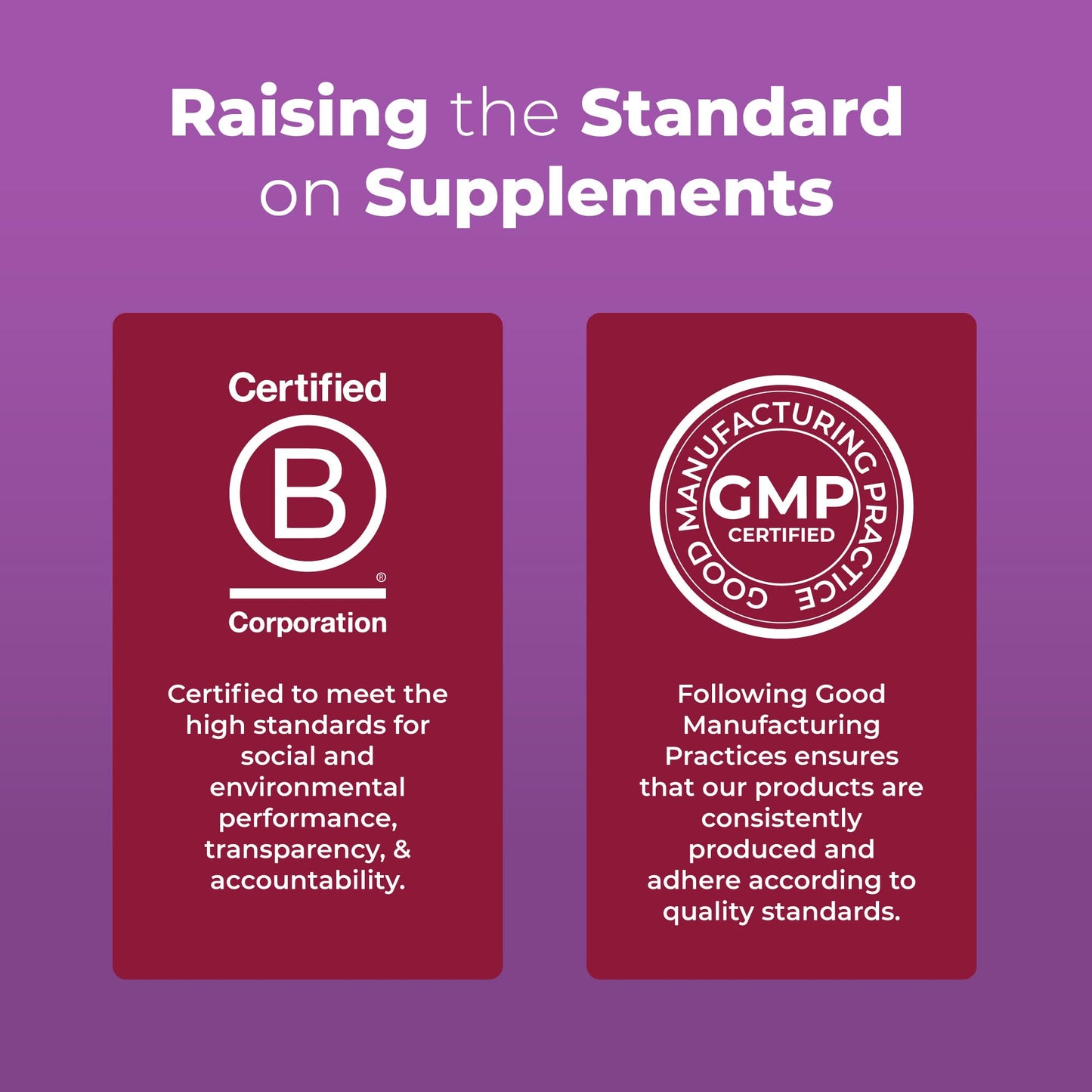 Certificaciones de calidad de las gomitas MaryRuth
