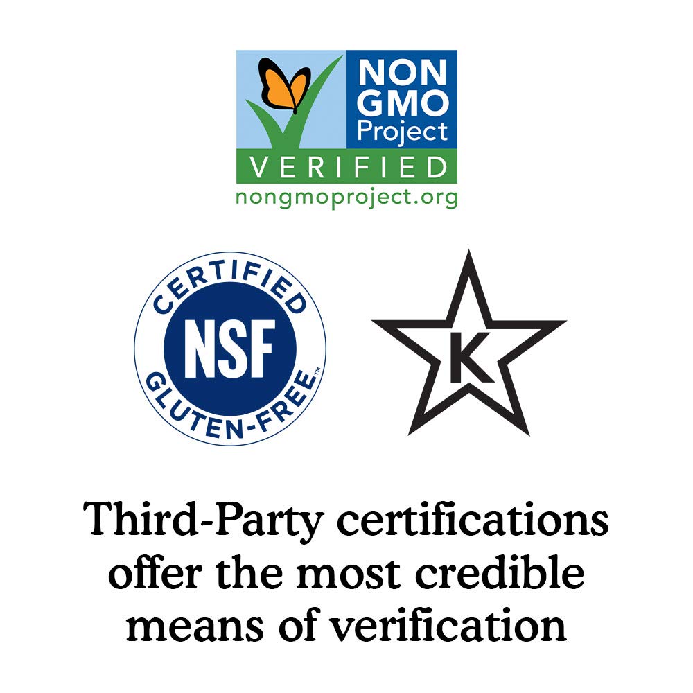 Certificaciones de calidad del multivitamínico Garden of Life.