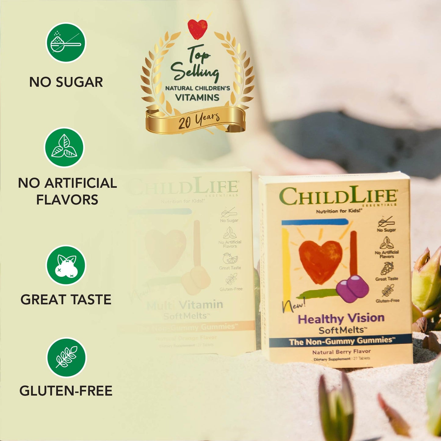 ChildLife Essentials Healthy Vision SoftMelts para niños