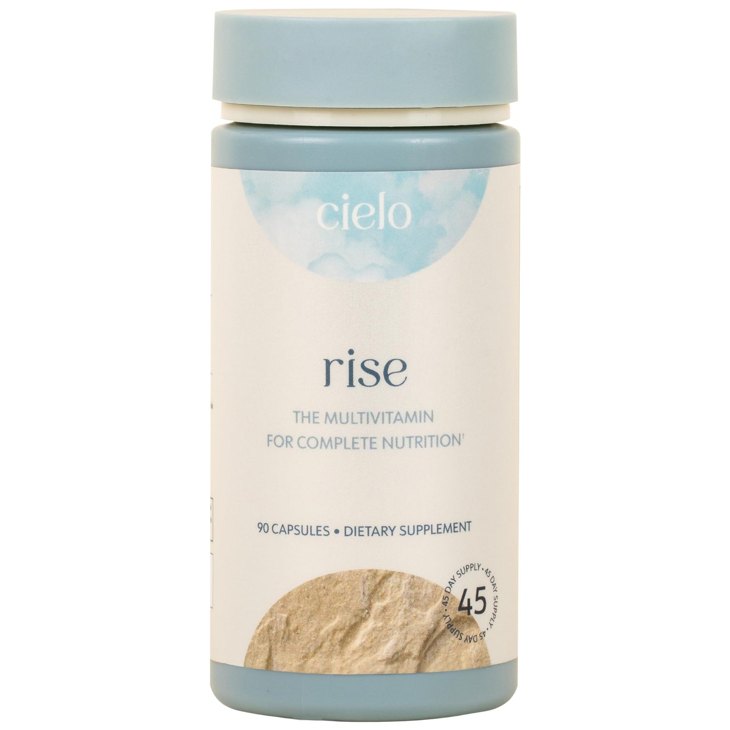 Cielo Rise multivitaminas para hombres y mujeres.