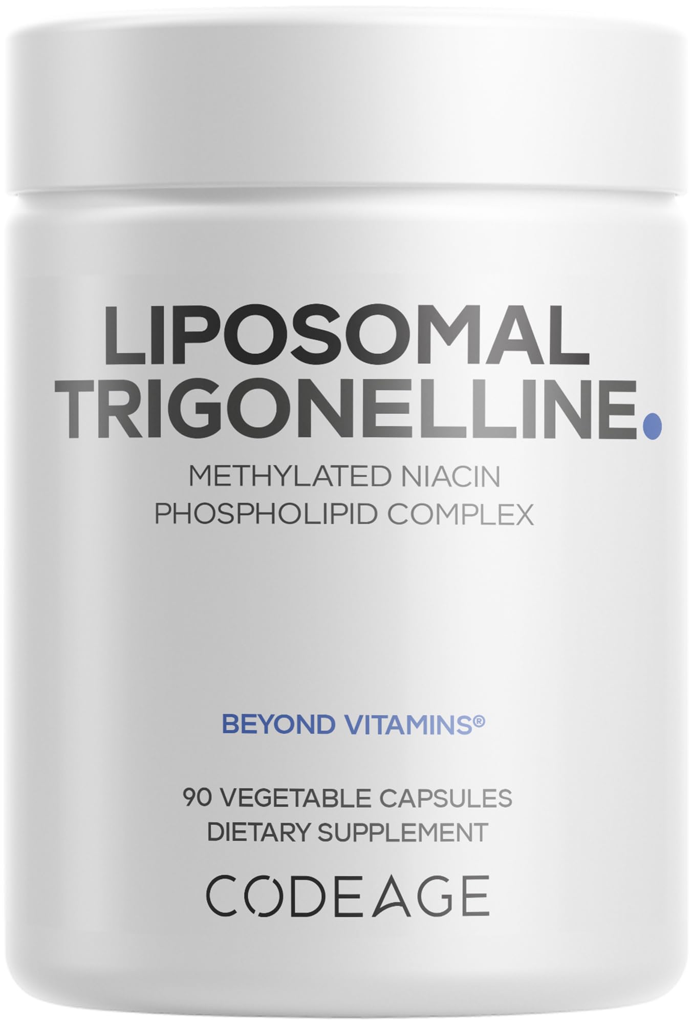 Codeage Trigonelina Liposomal suplemento 250mg frasco principal