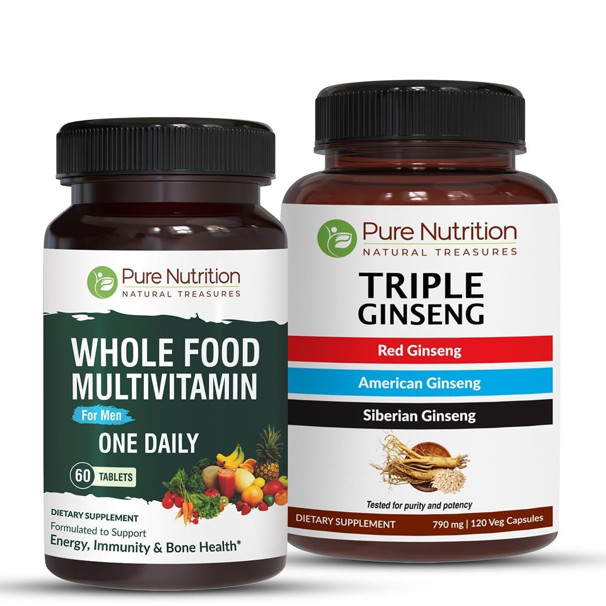 Combo multivitamínico para hombres y Triple Ginseng