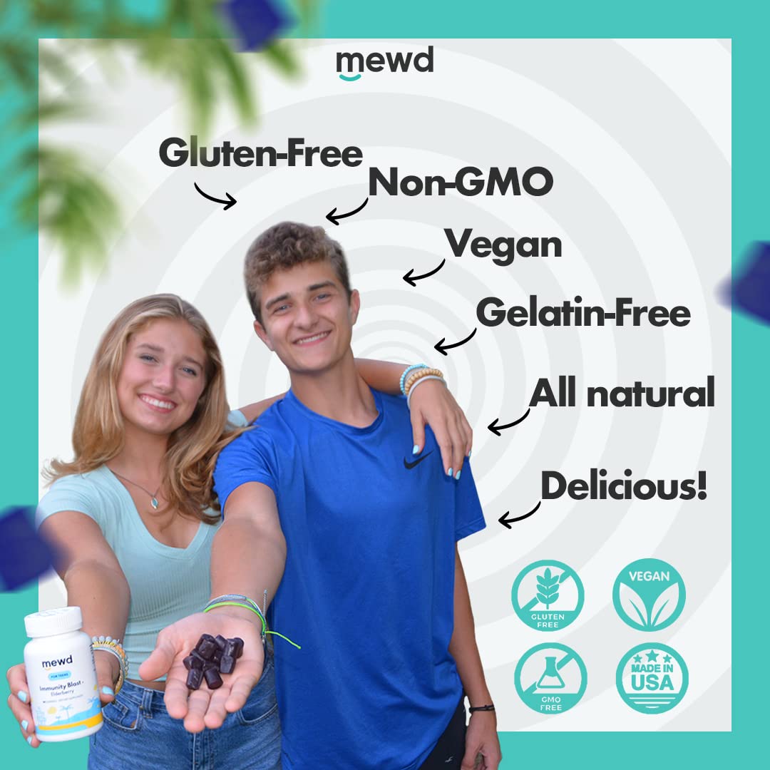 Comparación de ingredientes principales de las gomitas de inmunidad MEWD