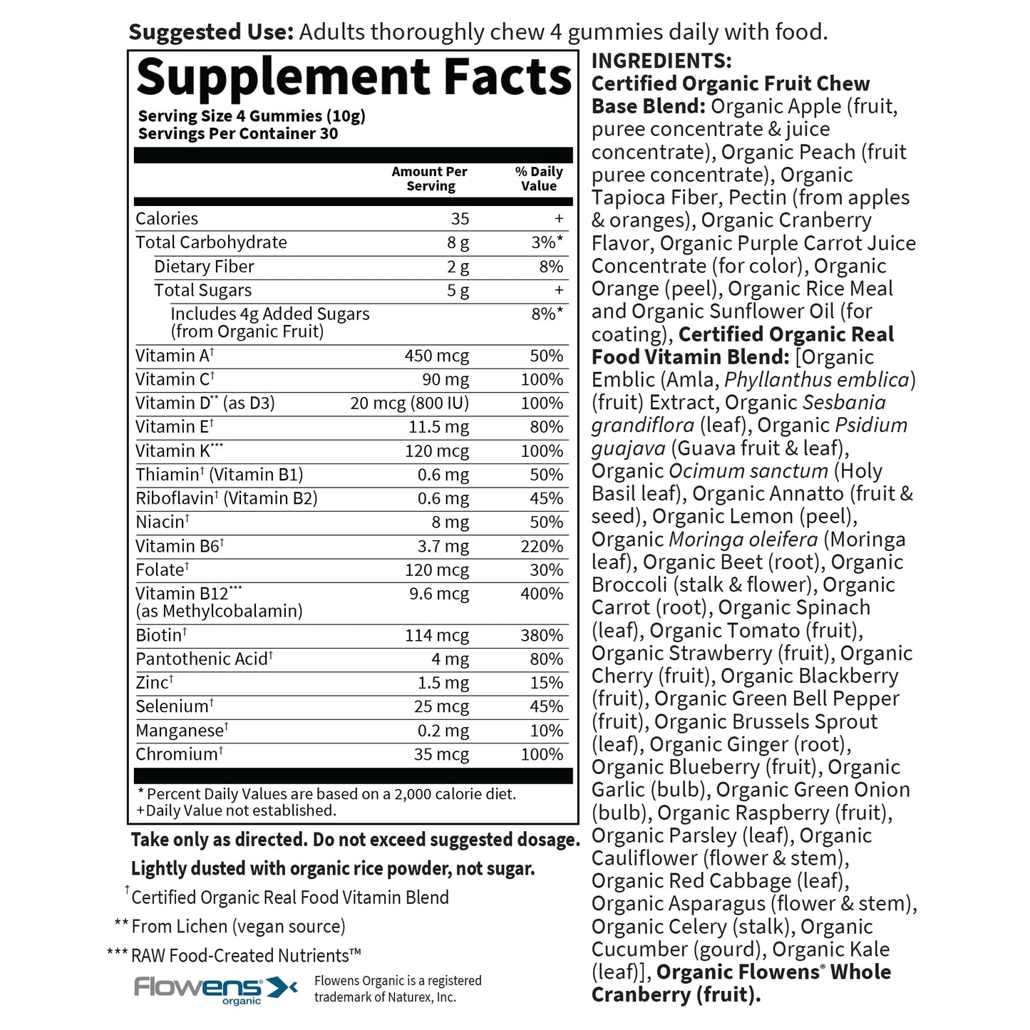 Comparativa con otras vitaminas gummy