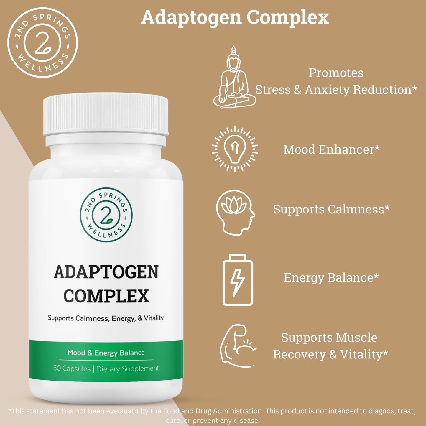 complejo adaptógeno hierbas naturales estrés
