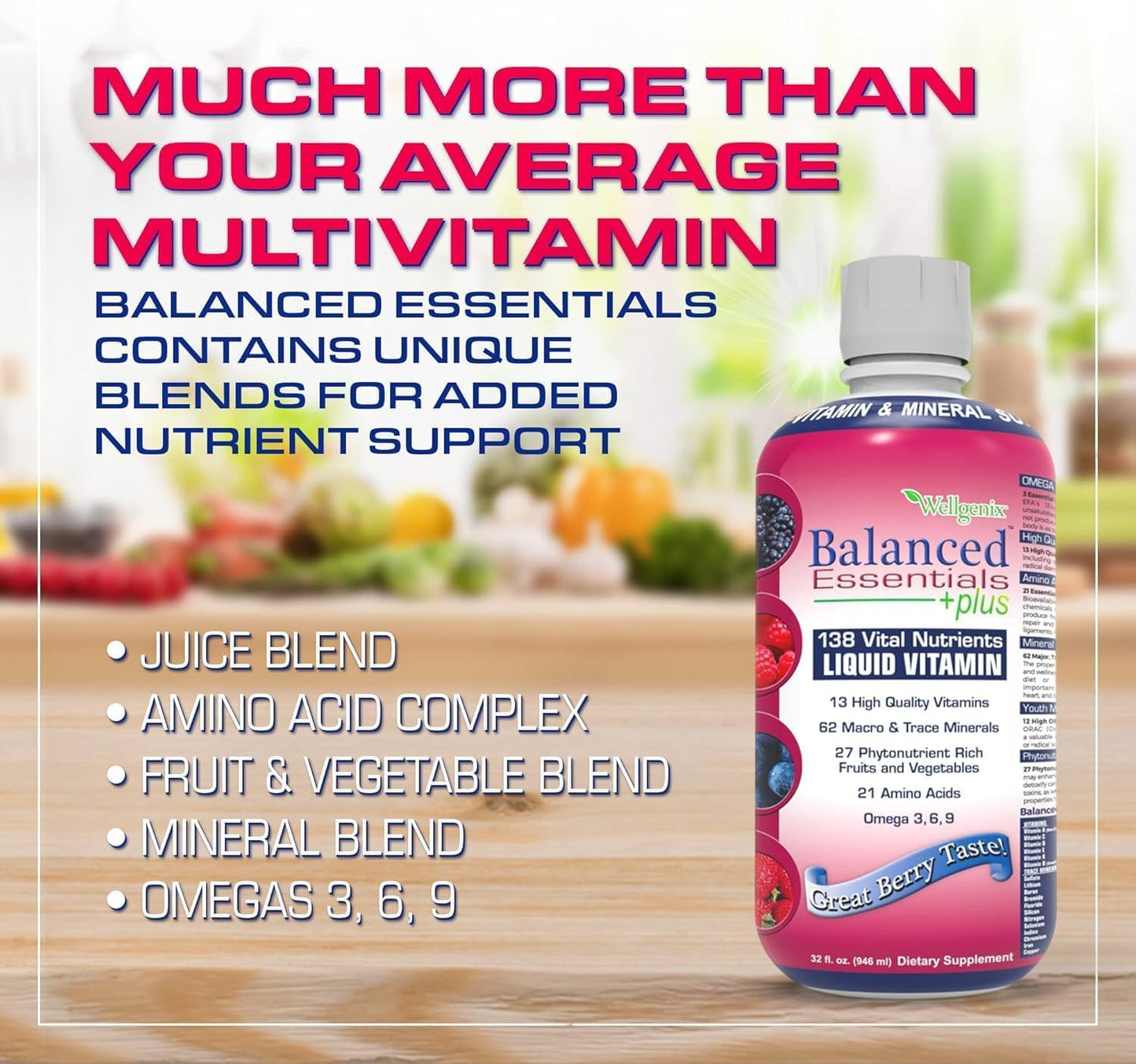 Complejo multivitamínico Wellgenix para todos