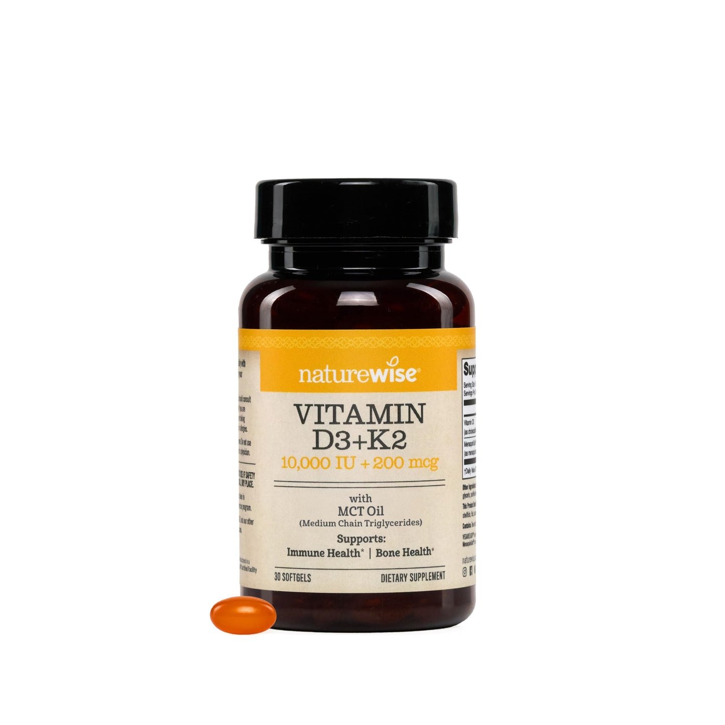 Complejo Vitamina D3 K2 NatureWise cápsulas veganas 30 unidades